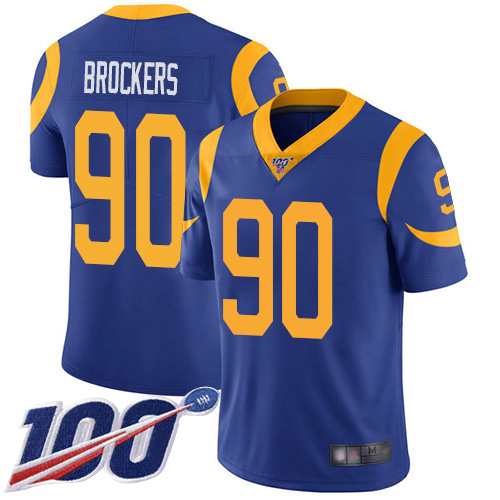 Los Angeles Rams Limited Royal Blue Men Michael Brockers Alternate Jersey NFL Football #90 100th Season Vapor Untouchable->youth nfl jersey->Youth Jersey